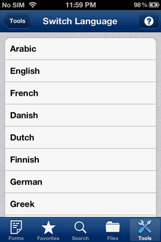 tap forms ipad