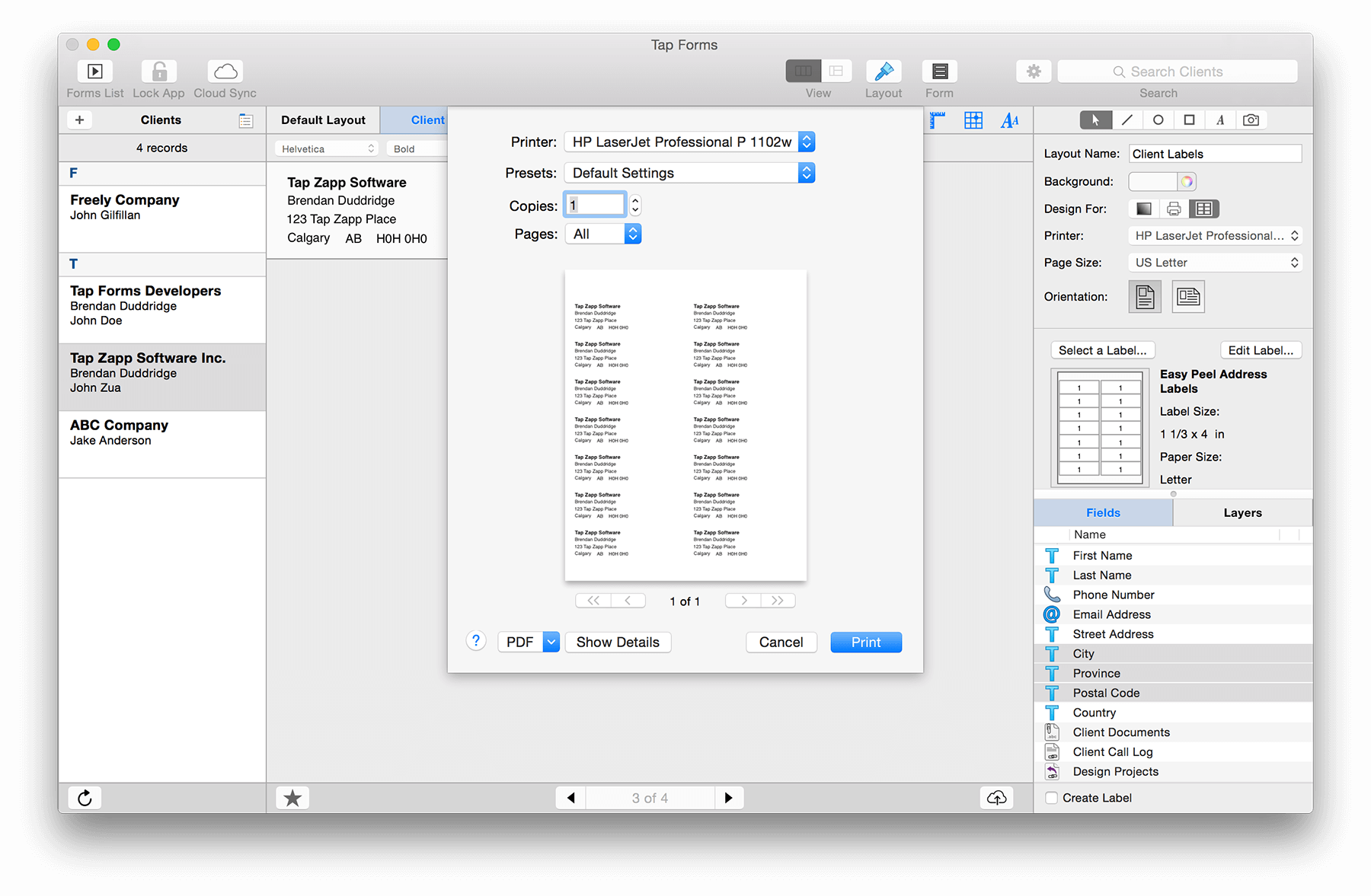 using tap forms using tap forms